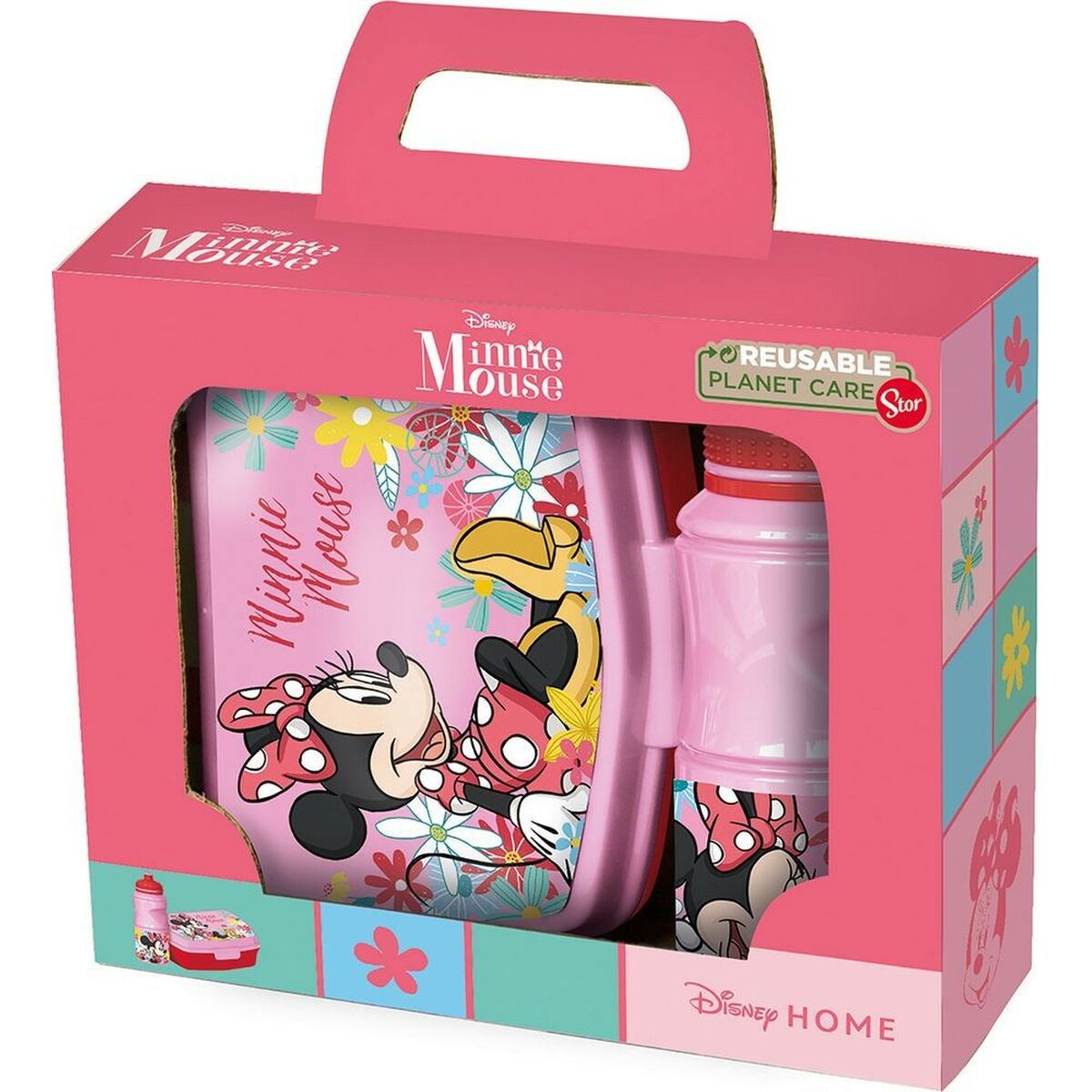 Picnic Holder and Bottle Included Minnie Mouse