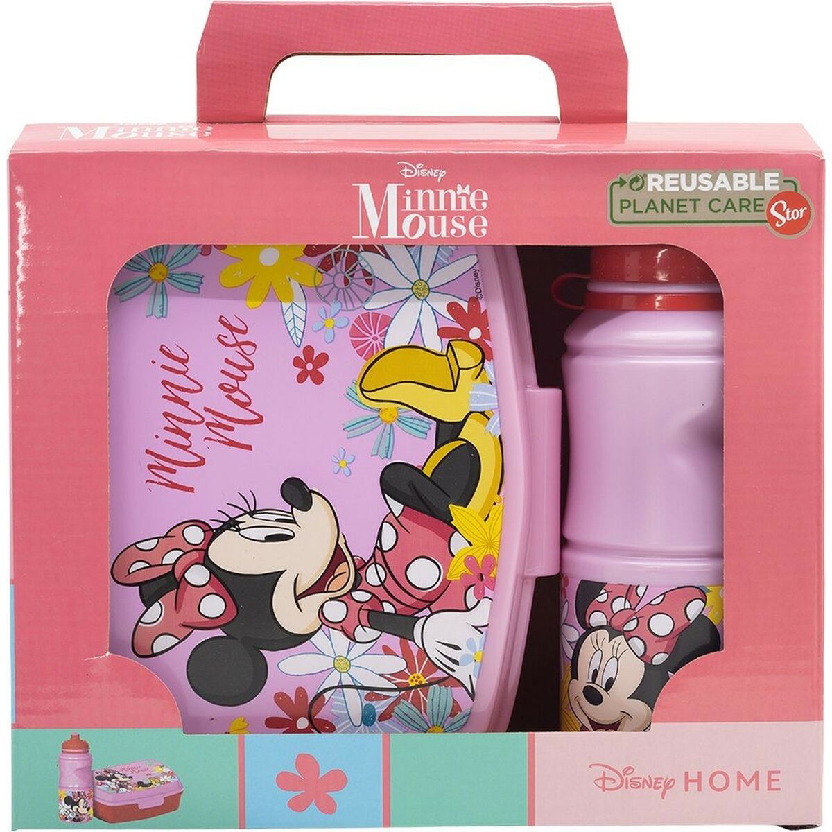 Picnic Holder and Bottle Included Minnie Mouse